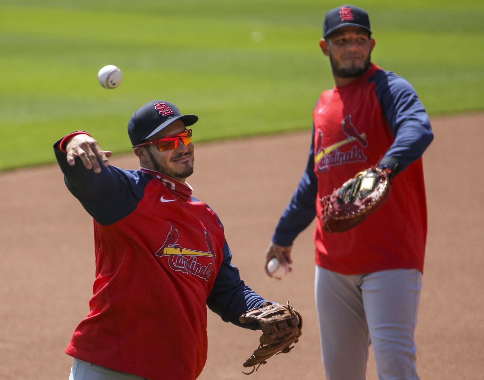 Cardinals hold a team workout ahead of opening day